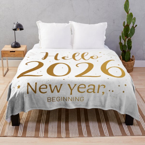 Item preview, Hello 2026 – New Year Celebration Gold Script Design designed and sold by Design-Pro-21.