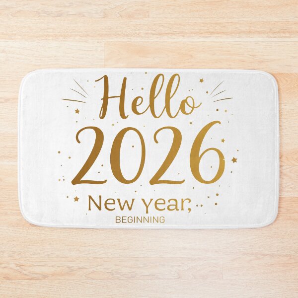 Item preview, Hello 2026 – New Year Celebration Gold Script Design designed and sold by Design-Pro-21.
