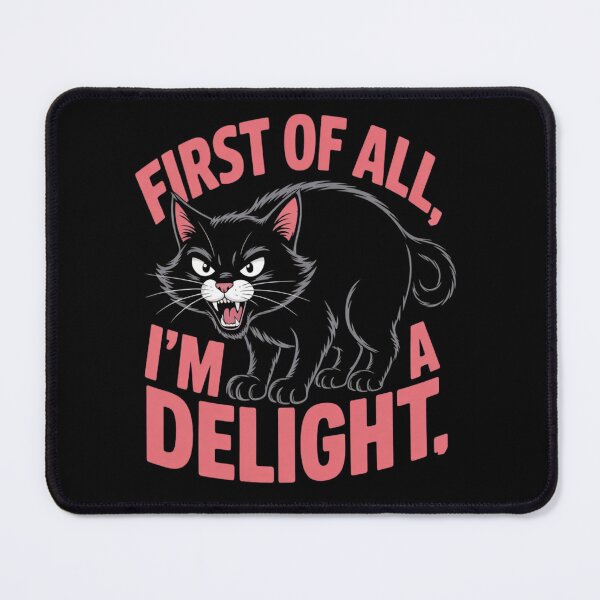 Item preview, First of All I'm a Delight Roaring Black cat designed and sold by ZACK ART.