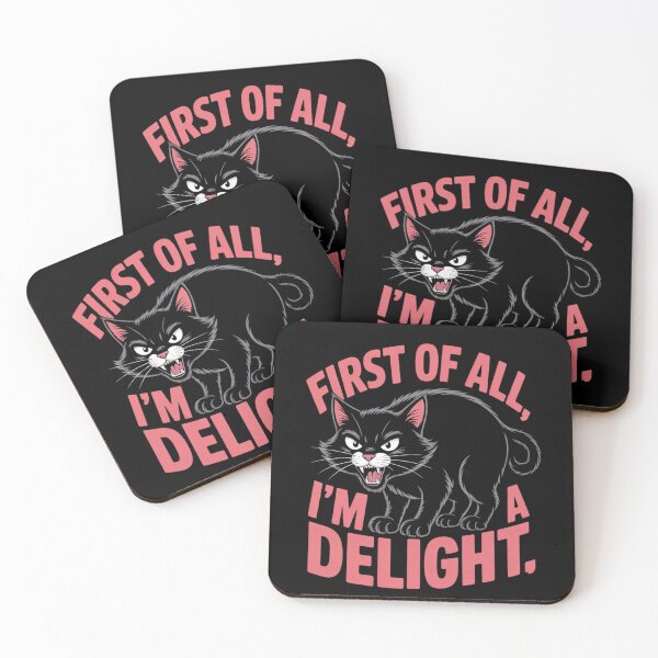 Item preview,  First of All I'm a Delight Roaring Black cat designed and sold by ZACK ART.
