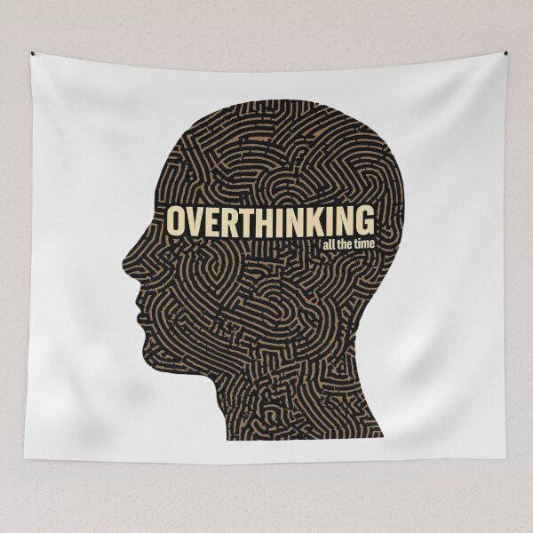 Item preview, Overthinking All The Time Mind Maze designed and sold by Katzpy.