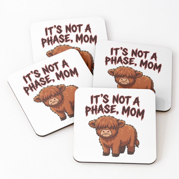 Item preview, It's Not A Phase Mom - Emo Highland Cow designed and sold by Petzzz.