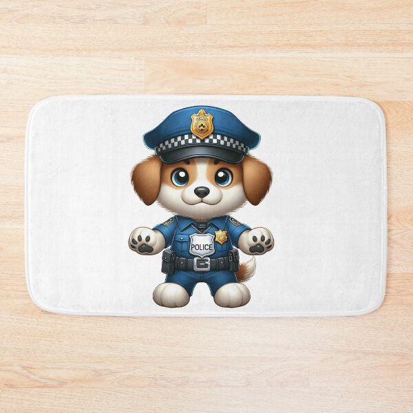 Item preview, Cute Police Dog Puppy Officer Character designed and sold by LunaPixelStudio.