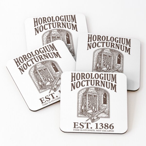 Item preview, Dark Academia Horologium Nocturnum Vintage Clock Illustration designed and sold by Mason-Pride.