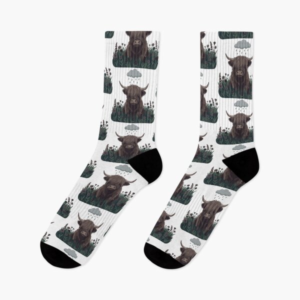 Item preview, Moody Meadow - Dark Cottagecore Highland Cow designed and sold by Petzzz.