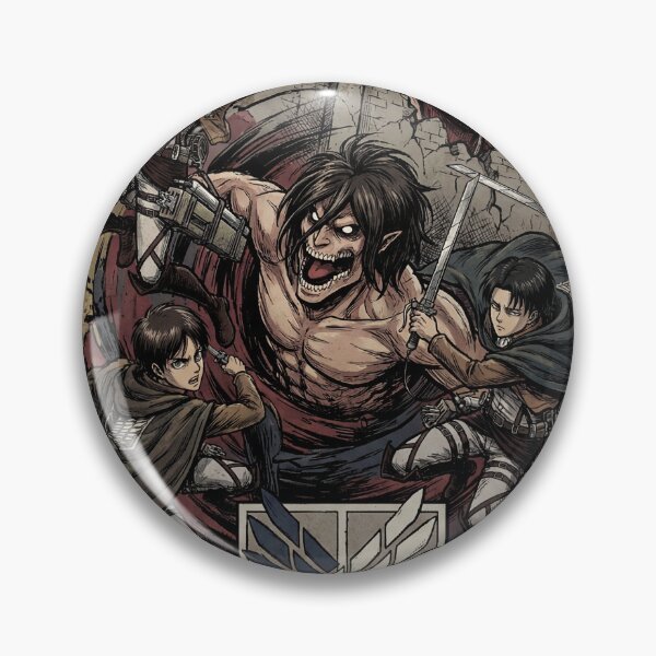Item preview, Attack on Titan Eren Mikasa Armin Levi Scout Regiment Wings of Freedom Colossal Titan Armored Titan Founding Titan Rumbling Fan Art Collage Poster T-Shirt Sticker Print Gift designed and sold by Senpaiwaves.