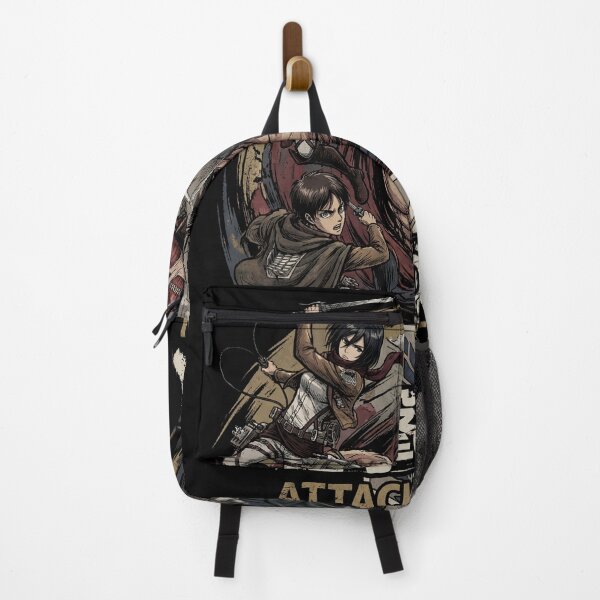 Item preview, Attack on Titan Eren Mikasa Armin Levi Scout Regiment Wings of Freedom Colossal Titan Armored Titan Founding Titan Rumbling Fan Art Collage Poster T-Shirt Sticker Print Gift designed and sold by Senpaiwaves.