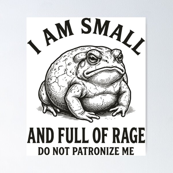 Item preview, Small And Full Of Rage Angry Rain Frog designed and sold by Mason-Pride.