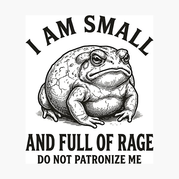 Item preview, Small And Full Of Rage Angry Rain Frog designed and sold by Mason-Pride.
