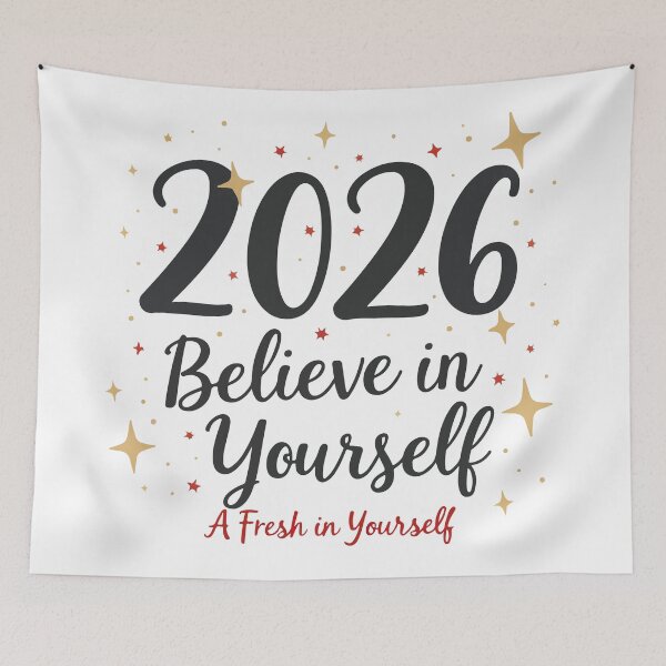 Item preview, 2026 Believe in Yourself – Motivational New Year Fresh Start Design designed and sold by Design-Pro-21.