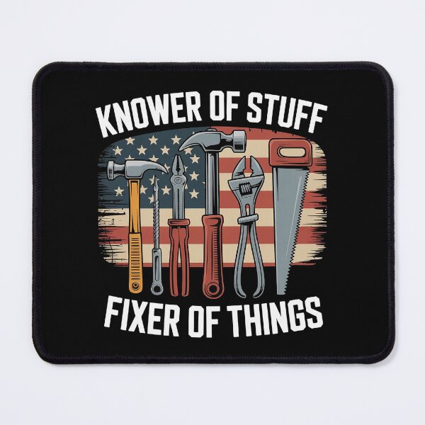 Item preview, Knower of Stuff Fixer of Things Shirt – Funny Handyman Tool Design designed and sold by Wicked.Teez.