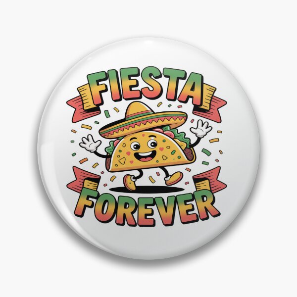 Item preview, Fiesta Forever – Dancing Taco with Confetti | Colorful Funny Taco Party Design designed and sold by RMTrendy.
