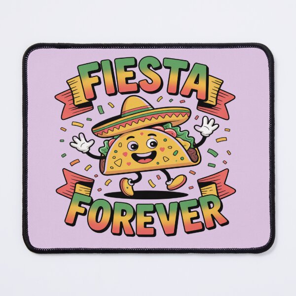 Item preview, Fiesta Forever – Dancing Taco with Confetti | Colorful Funny Taco Party Design designed and sold by RMTrendy.