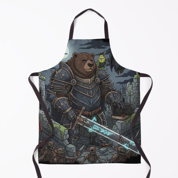 Item preview, Fantasy Knight Bear – Guardian of the Castle designed and sold by RebellDancer.