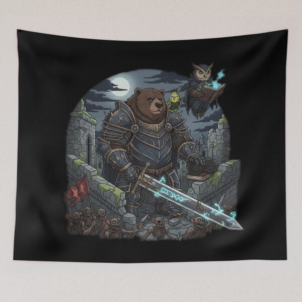 Item preview, Fantasy Knight Bear – Guardian of the Castle designed and sold by RebellDancer.
