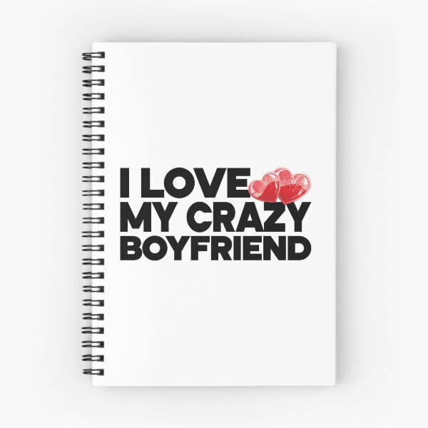 Item preview, Amo a mi novio loco - Gráfico divertido para parejas, texto negro designed and sold by HGstudioDesign.