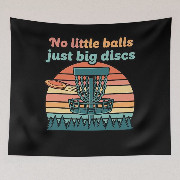 Item preview, No Little Balls Just Big Discs Funny Disc Golf designed and sold by LuminOrb.