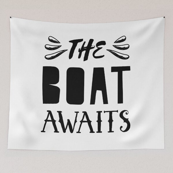 Item preview, THE BOAT AWAITS in black designed and sold by jazzydevil.