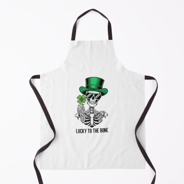 Item preview, Lucky To The Bone - Cool St. Patrick's Day Skeleton Skull Art designed and sold by Latikshop.