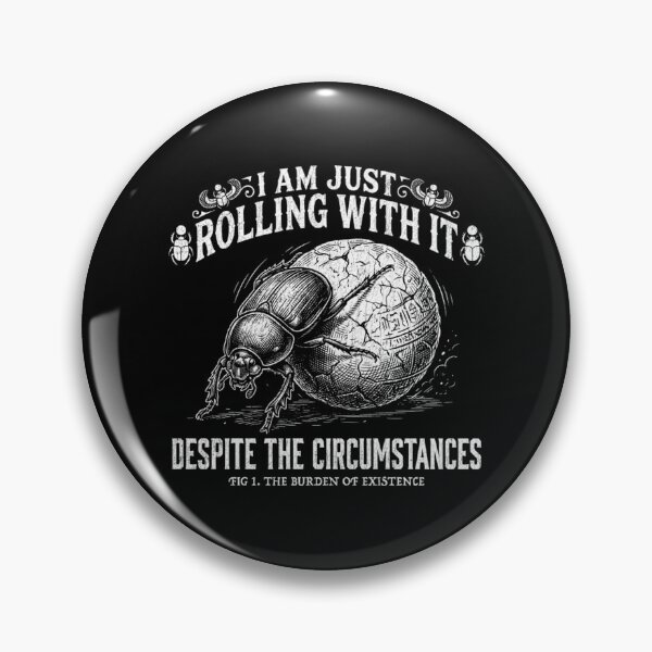 Item preview, Sisyphus Beetle - Rolling With It - The Burden of Existence designed and sold by Mason-Pride.
