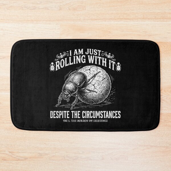 Item preview, Sisyphus Beetle - Rolling With It - The Burden of Existence designed and sold by Mason-Pride.