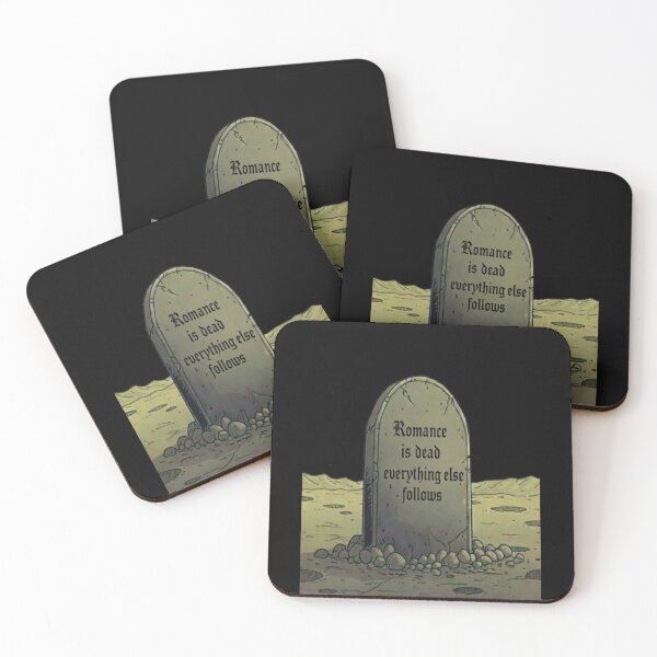 Item preview, Romance is Dead Gravestone Art designed and sold by Stefanrajzer.