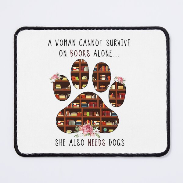 Item preview, Books & Dogs T-shirt for female readers with dogs designed and sold by PDAG.