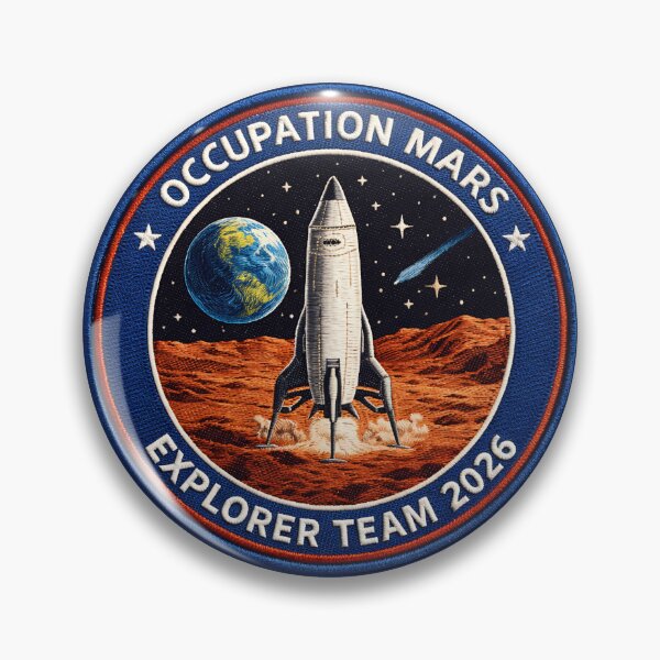 Item preview, Occupation Mars Explorer Team 2026 - Vintage Space Mission Patch designed and sold by Velustro Shop.