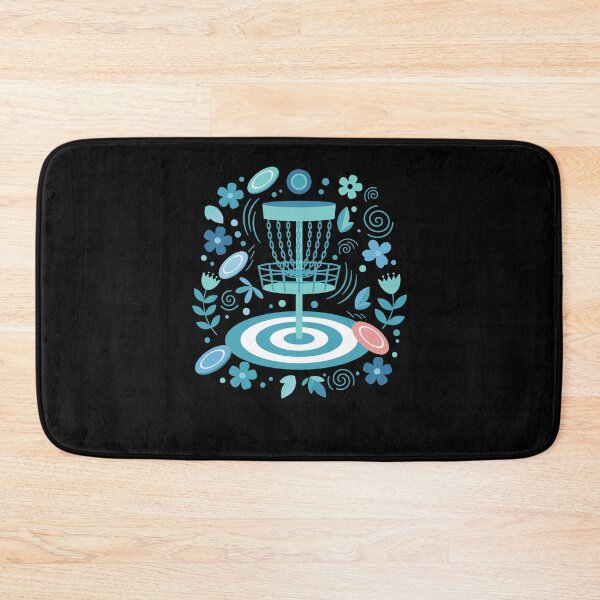 Item preview, Disc Golf Basket Floral Flying Disc Golf Scene Fun designed and sold by LuminOrb.