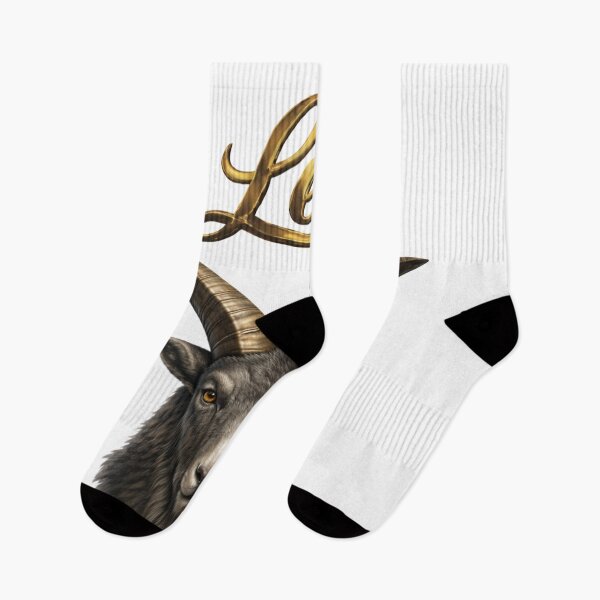 Item preview, Leo Capricorn Zodiac Name Golden Horn Power Design designed and sold by AlexLineArt.