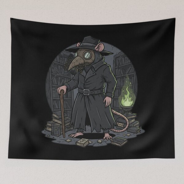 Item preview, Steampunk Plague Rat – Mystic Scholar of the Old Library designed and sold by RebellDancer.
