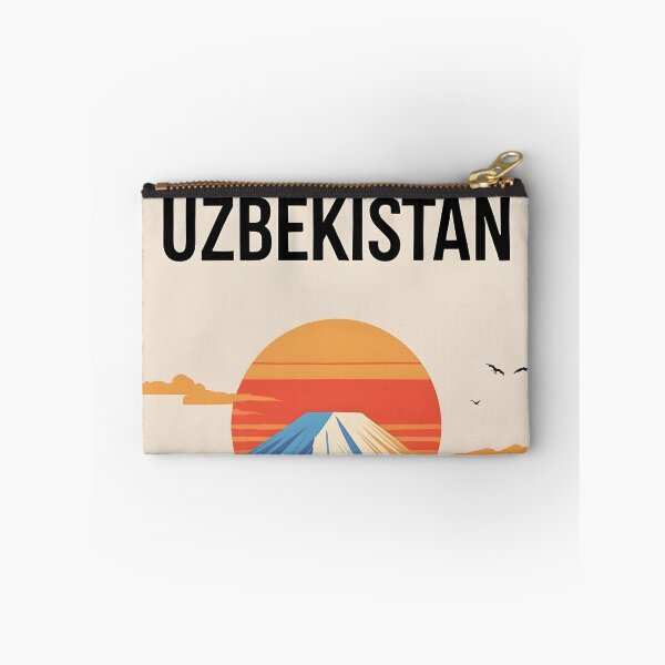 Item preview, Uzbekistan Retro Vintage Travel Design designed and sold by TravelersGems.