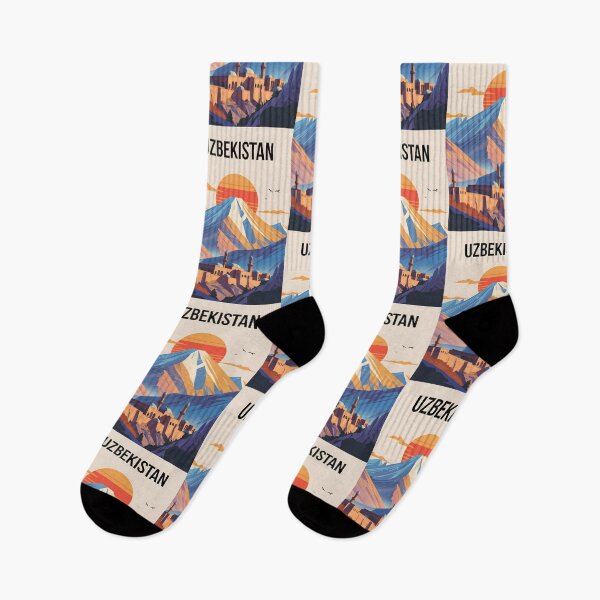 Item preview, Uzbekistan Retro Vintage Travel Design designed and sold by TravelersGems.