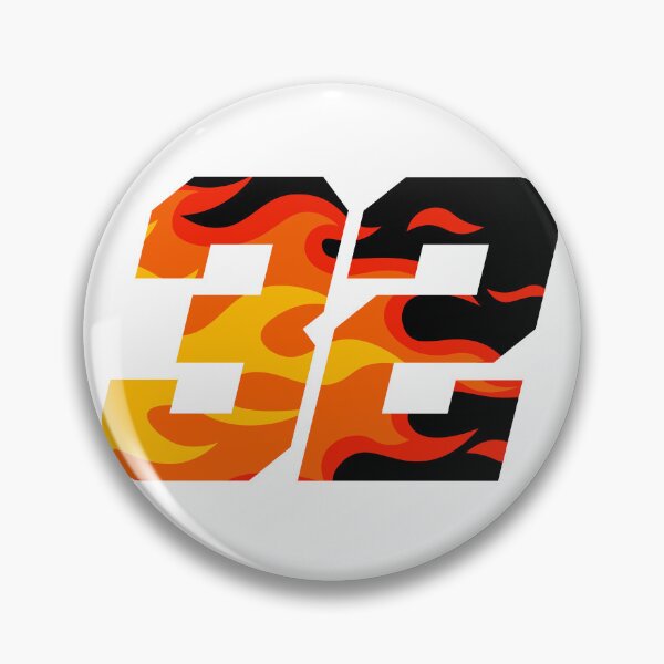 Item preview, 32 Racing Number Flames Decal designed and sold by RacingNumbers.