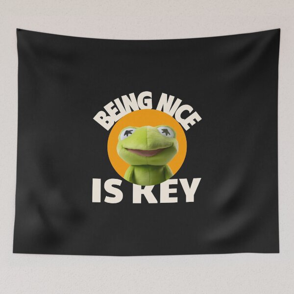 Item preview, BEING NICE IS KEY Kermit the Frog MUPPETS Puppet designed and sold by JusTiceT-shirts.