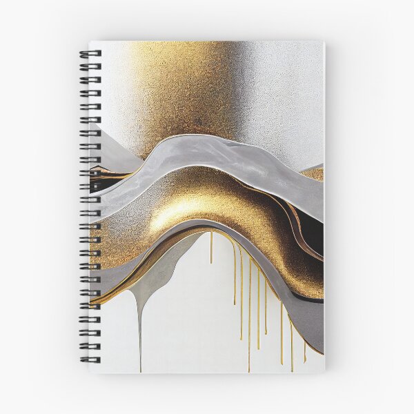 Item preview, Black and Gold Liquid Waves Elegant Abstract Art designed and sold by Velvetia.