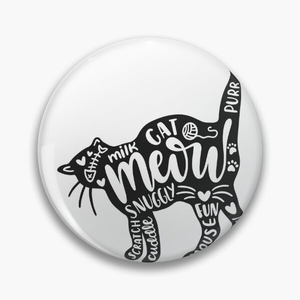 Aperçu de l'œuvre T-shirt Chat Miaou avec inscription Chat mignon créée et vendue par PDAG.