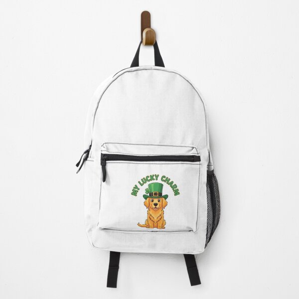 Item preview, My Lucky Charm Golden Retriever - Cute St. Patrick's Day Dog Art designed and sold by Latikshop.