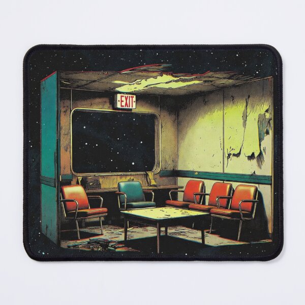 Item preview, The Cosmic Waiting Room – Surreal Liminal Space Exit designed and sold by DeluluWear.