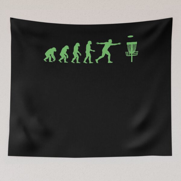 Item preview, Disc Golf Evolution Funny Disc Golfer Flying Disc designed and sold by LuminOrb.