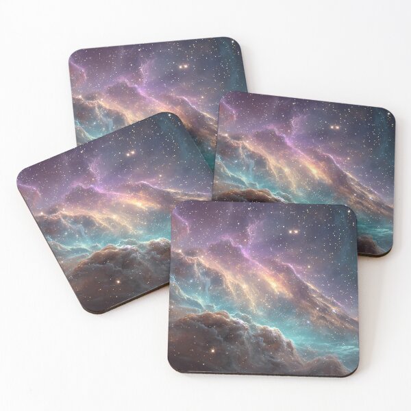 Item preview, Vibrant Cosmic Nebula Galaxy Space Art designed and sold by Flowing Colurs.