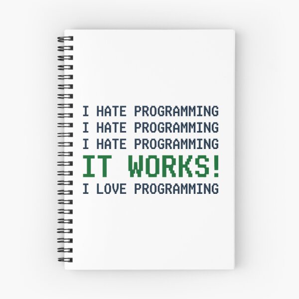 Item preview, I Hate Programming It Works Funny Coder designed and sold by Mason-Pride.