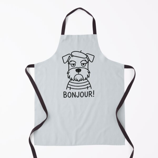 Item preview, Schnauzer Dog French France Bonjour Vintage designed and sold by SunfullyYours.