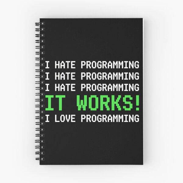 Item preview, I Hate Programming It Works Funny Coder designed and sold by Mason-Pride.