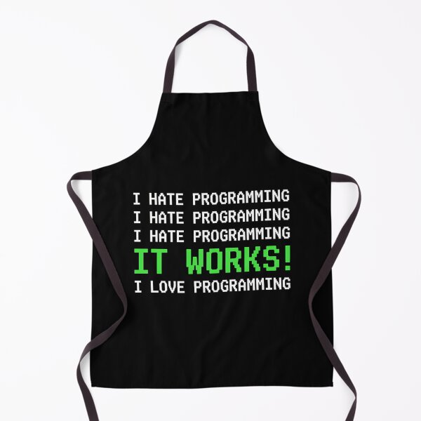 Item preview, I Hate Programming It Works Funny Coder designed and sold by Mason-Pride.