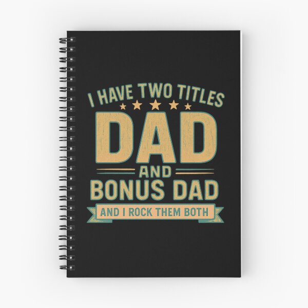 Item preview, I Have Two Titles Dad and Bonus Dad – Proud Stepdad Vintage Quote designed and sold by flagylART.