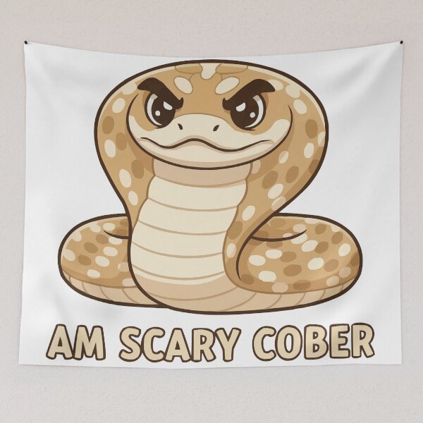 Item preview, Am Scary Cober - Cute Hognose Snake Flattening designed and sold by Petzzz.