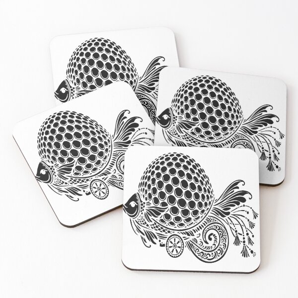 Item preview, Surreal Snail-Fish Hybrid with Wheel – Whimsical Vector Illustration in Teal designed and sold by ARTCREATESHOP.