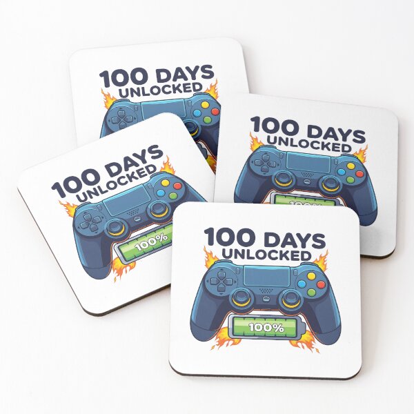 Item preview, 100 Days Unlocked - Gamer Style 100 Days of School Controller designed and sold by Latikshop.
