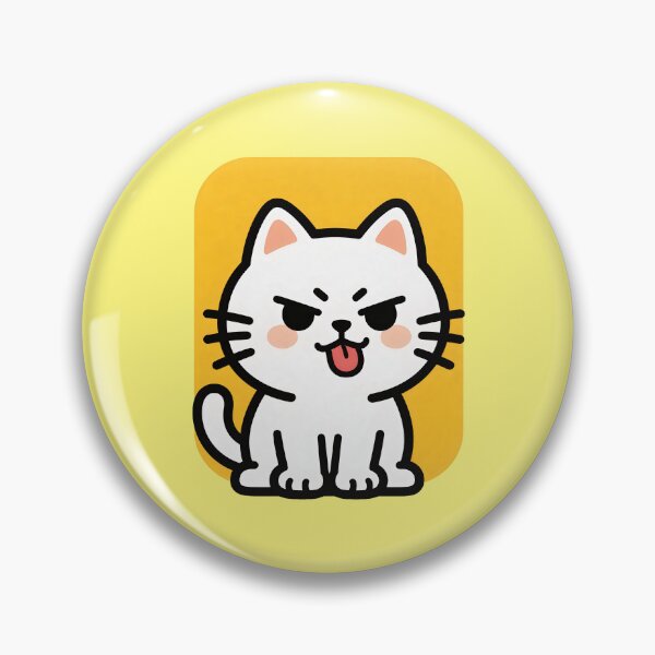 Item preview, Fun & Playful Cartoon Cat Blushing With Tongue Sticking Out designed and sold by mystiquelicorne.
